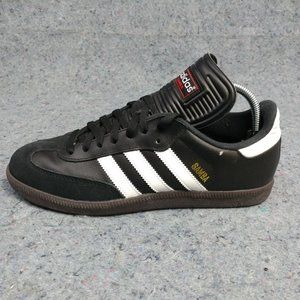 Adidas Samba Classic Mens Shoes Size 8.5 Black Leather Indoor Soccer Suede